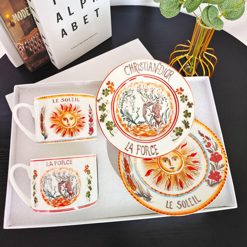 Cups Saucers Tarot Star Sun Coffee And Creative Tableware Plates Dishes Wholesale Mug For Tea Kitchen Accessories
Cups Saucers Tarot Star Sun Coffee And Creative Tableware Plates Dishes Wholesale Mug For Tea Kitchen Accessories