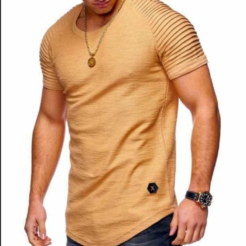 Men's T-Shirts men t shirt Sports elastic men's short sleeves grey 230504