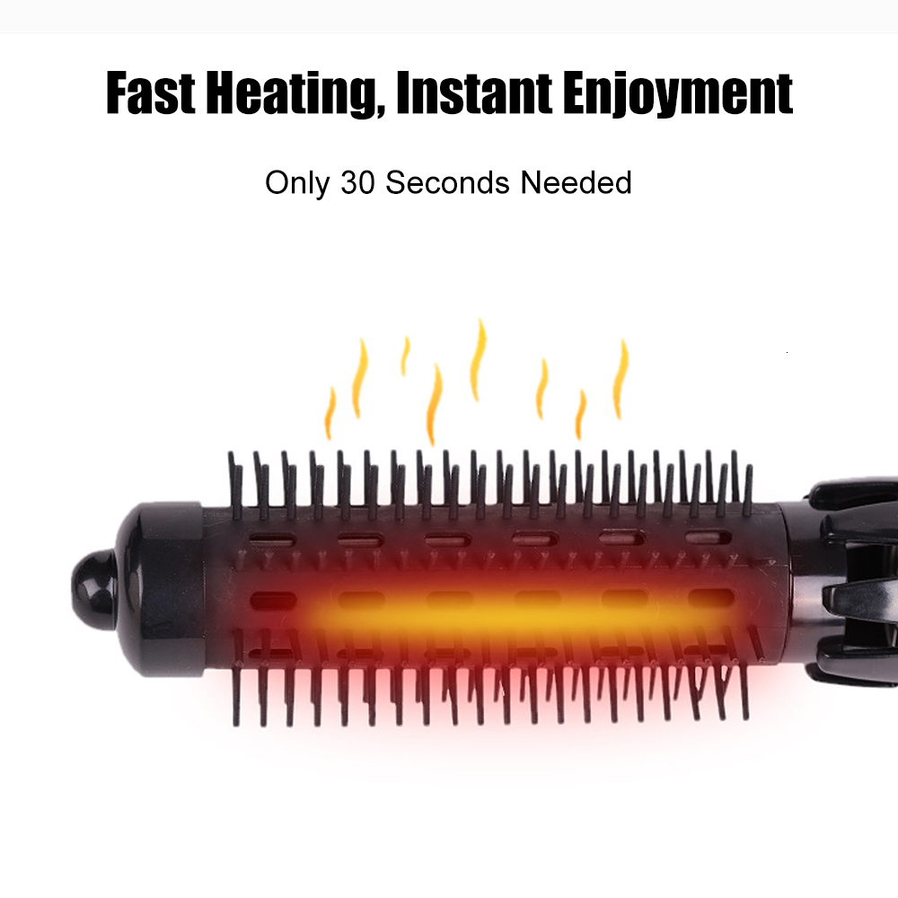 Curling Irons 4 In 1 Multifunction Air Brush Heating Comb Electric Hair Dryer Curler Staightener Rotating Blower Iron Styler 230504