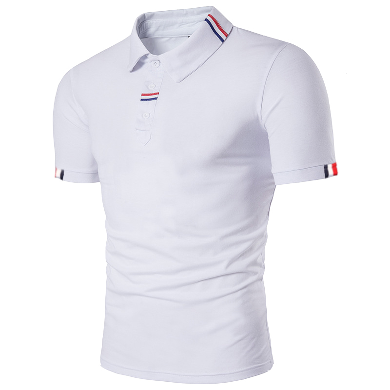 Mens Polos Solid Color Polo Shirts Short Sleeve Casual Fashion Summer Lapel Male Tops 230504