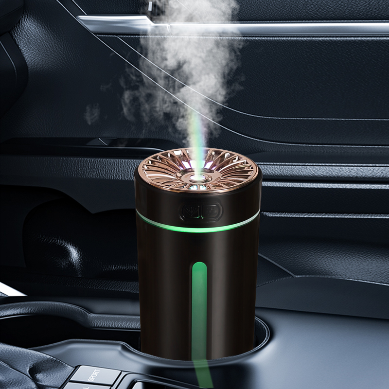 Wireless Car Humidifier Portable 280ML Car Fragrance Humidifier Light Phantom Cup Air Diffuser