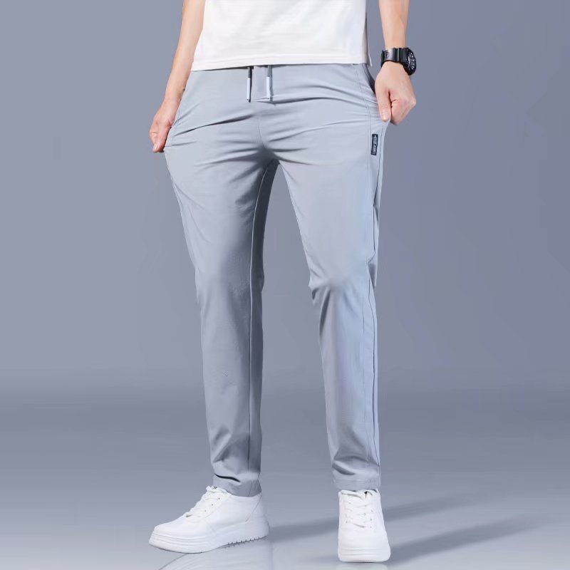 Men's Pants Casual Men's Pants Fashion Streetwear Quick dry Breathable Sweatpants Male Trousers Hip Hop Micro elastic force Men Pants 230504