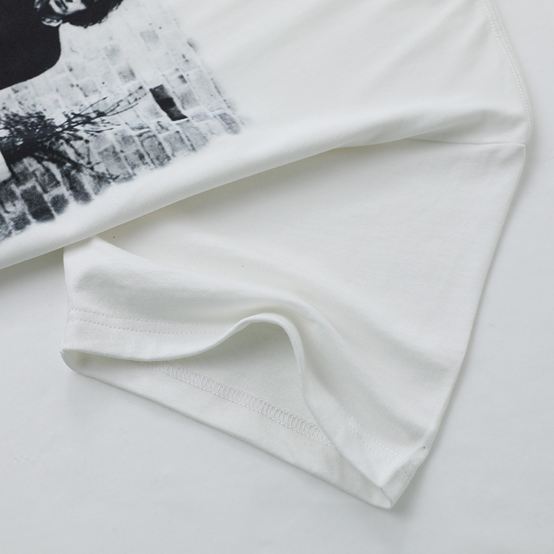 Mens TShirts 23SS HEAVYMETAL86PINKFLOYD Rock Band Retro Straight Spray Print Cotton Round Neck Loose Shortsleeved Tshirt Big Deal 230504