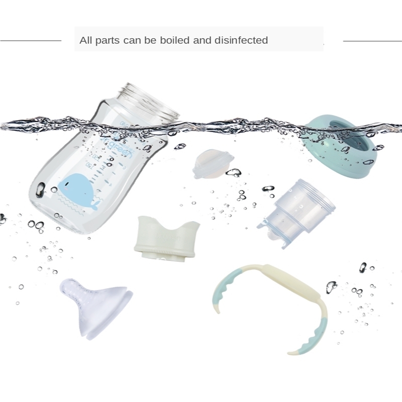 Baby Bottle PPSU and Glass Bottle Materials Wide bore Quick Flush Anti colic born Milk Training Feeding Accessories Water 230504