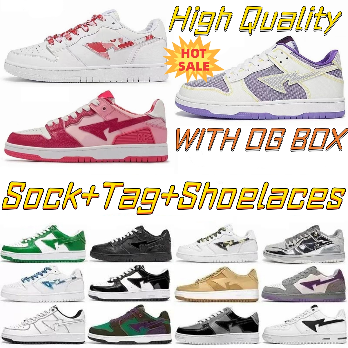 Designer bapestas sk8 sta low baped casual shoes bapesta mens womens bapestar Black Triple white green Patent shoe lows trainers sports sneakers luxury Plate-forme, 26
Designer bapestas sk8 sta low baped casual shoes bapesta mens womens bapestar Black Triple white green Patent shoe lows trainers sports sneakers luxury Plate-forme, 26