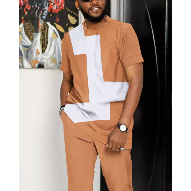 Mens Tracksuits Fashion 2 Piece Sets Oversized T Shirts Joggers Outfits Men Trousers Summer Tracksuit 3D Print Trend Male Trendy Clothes 230503