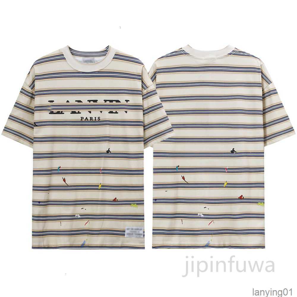 2023 Summer Mens Lanvins T-shirts Designer Embroidery Stripe Short Sleeve Casual Oversize Cotton t Shirt Womens Tees Luxury Men Hip Hop Top Tts1, Beige
2023 Summer Mens Lanvins T-shirts Designer Embroidery Stripe Short Sleeve Casual Oversize Cotton t Shirt Womens Tees Luxury Men Hip Hop Top Tts1, Beige