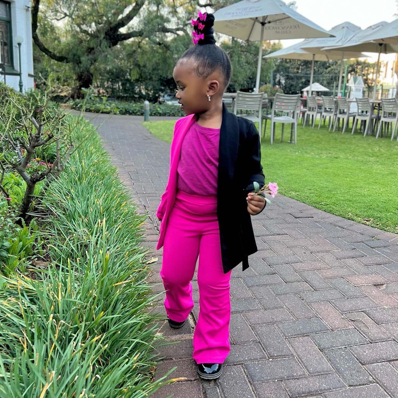 Clothing Sets Kids 2pcs sets Children s From 2 To 8 Years Colorblock Blazer Pants Child Girl Clothes Girls Pants 230504