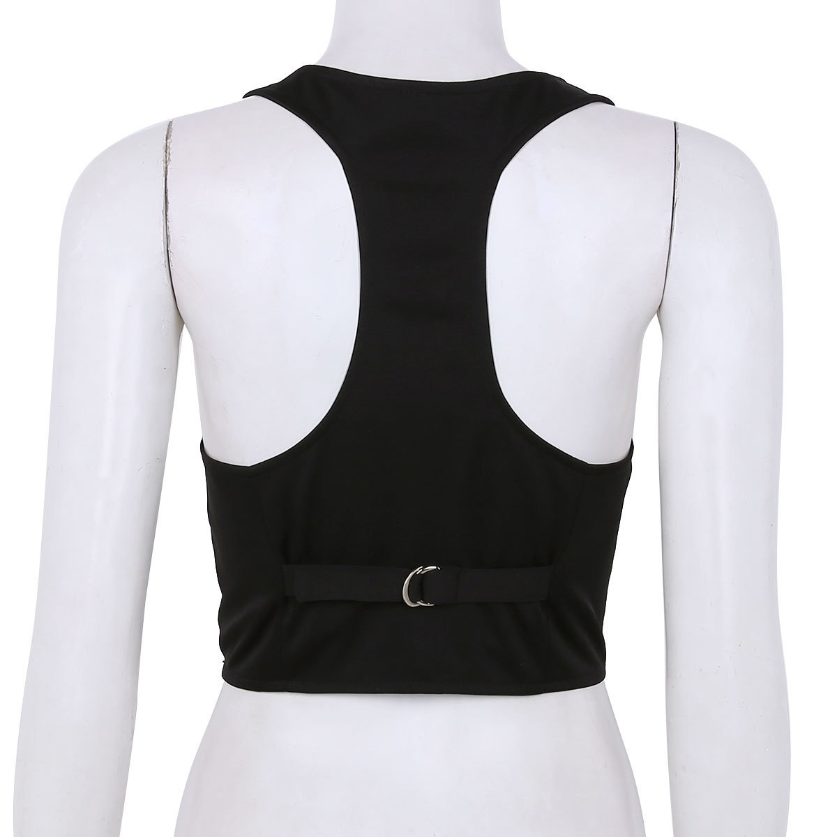 Women's Vests Arrival Women Fashion V-Neck Sleeveless Button Down Fitted Racer Back Classic Vest Shirts Separate Waistcoat for Formal Wear 230503