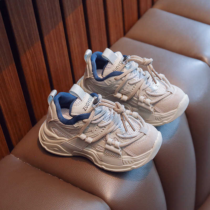 Athletic Outdoor 2023 New Fresh Chunky Sneakers for Children Spring Breathable Flat Shoes Kids Little Girls Boys Casual tennis Shoes Child G01102 AA23