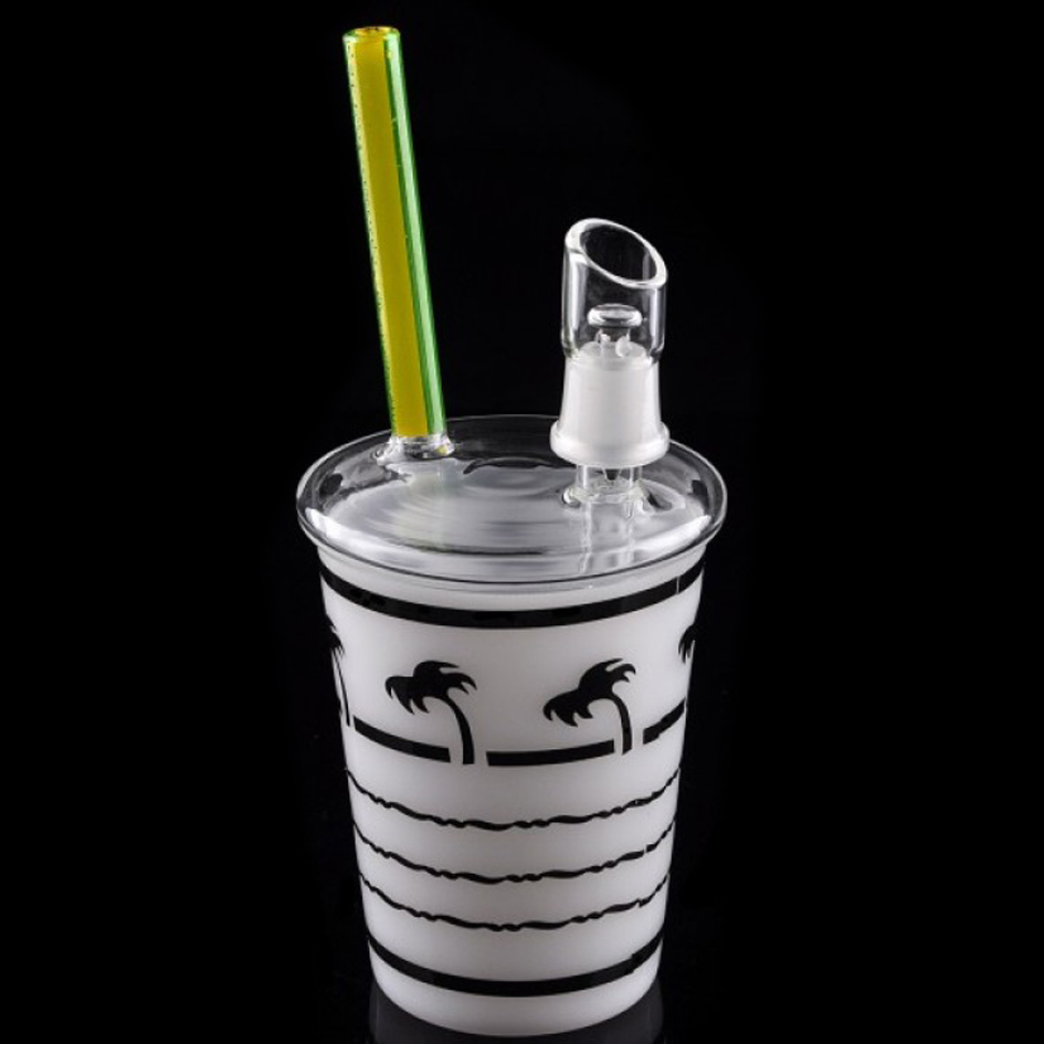 Thick glass Water bong Hookahs Cup Smoking Glasses Water Pipes Bongs Dab Rigs Bubbler with 14mm Joint