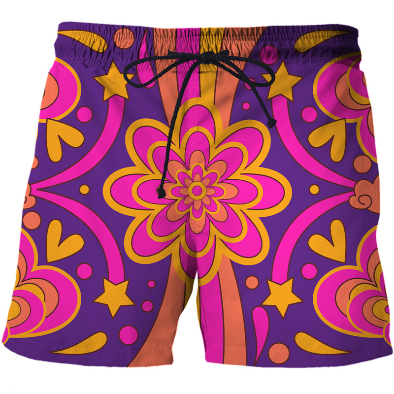 Men's Shorts Summer Man's Beach Shorts Swim Sports Pants Abstract pattern 3D Print Man Surfing Short Breathable Male Gym Surf Board Swimsuit