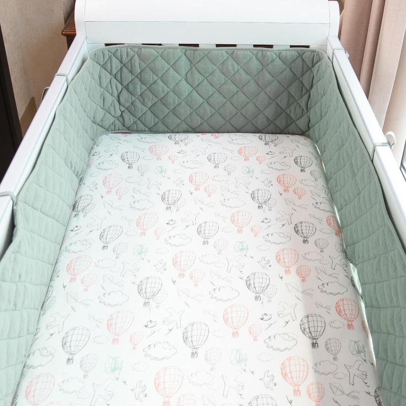 Pillow Pure Cotton Baby Bed Barrier Bumper Soft Crib Around Bumpers Born Kids Safe Protector Children Anti-collision Cradle Barriers