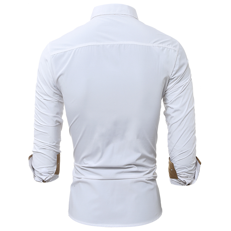 Men's Casual Shirts Classic Men's Business Casual Shirts Long Sleeve Slim Button Shirts Formal Office Shirts 230504