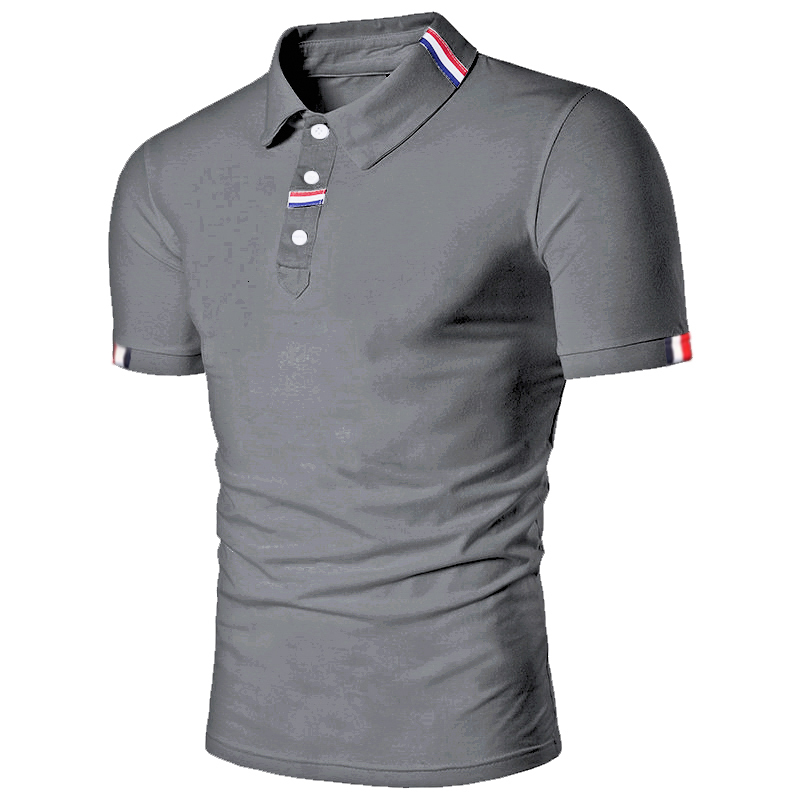 Mens Polos Solid Color Polo Shirts Short Sleeve Casual Fashion Summer Lapel Male Tops 230504