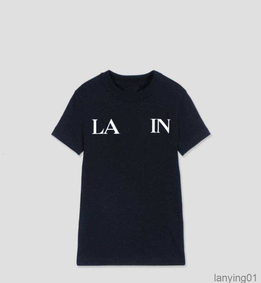Ss23 Designer Lanvins t Shirt Fashion Brand T-shirt Women' Spring and Summer Printed Cotton Men' Short Sleeve Couple Half Loose, Langfan (black gold mark)
Ss23 Designer Lanvins t Shirt Fashion Brand T-shirt Women' Spring and Summer Printed Cotton Men' Short Sleeve Couple Half Loose, Langfan (black gold mark)
