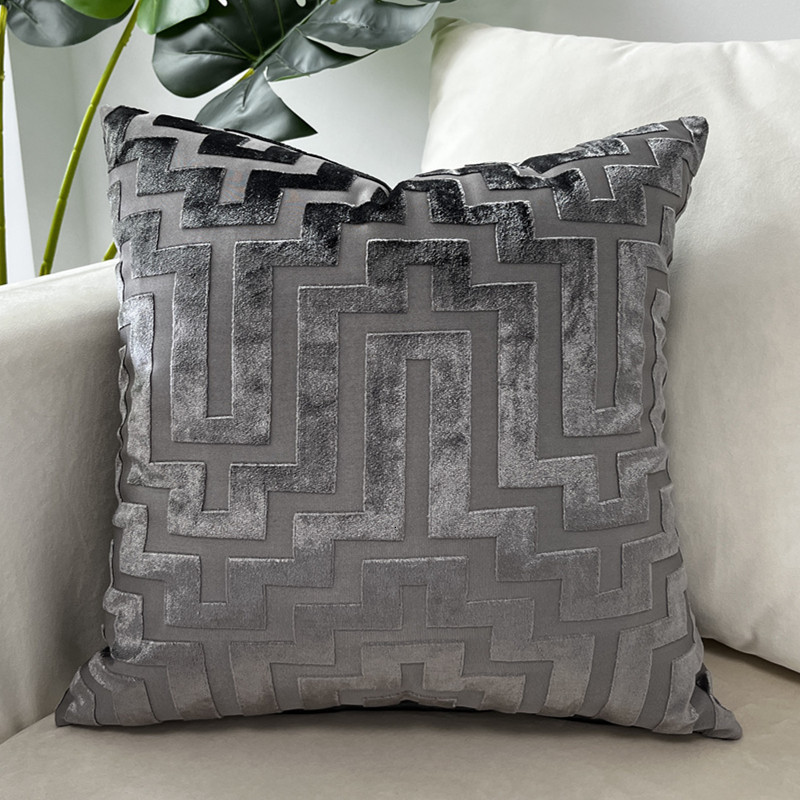 Cushion/Decorative Pillow Cushions Decorative Modern Jacquard Velvet Geo Cover Sofa Throw Pillowcase Seat Home from Factory 230504