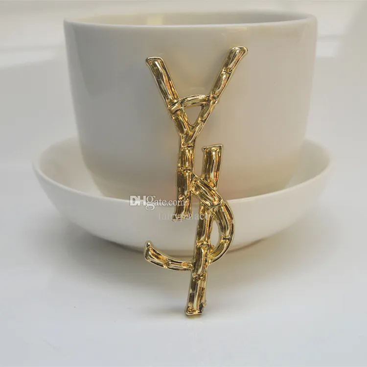 yslly Wholesale Luxury Mens Womens Desigenr Letter Brooches High-end Geometry Y Pins Brooche Letter logo YWomen Wedding Jewelry