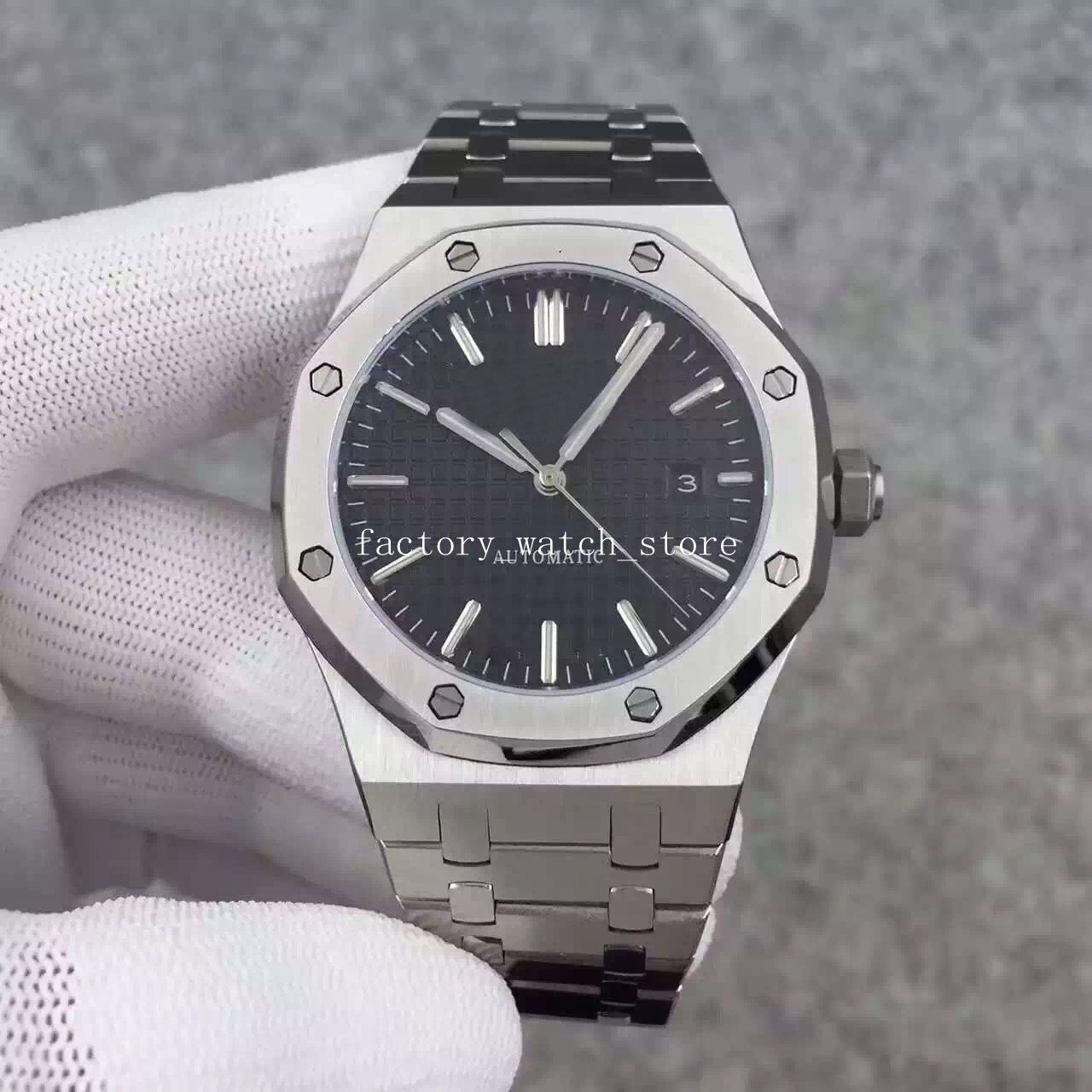 16 Color High Quality Watches 41mm black dial 15510 stainless steel mechanical Automatic men's luminous Wristwatches
16 Color High Quality Watches 41mm black dial 15510 stainless steel mechanical Automatic men's luminous Wristwatches
