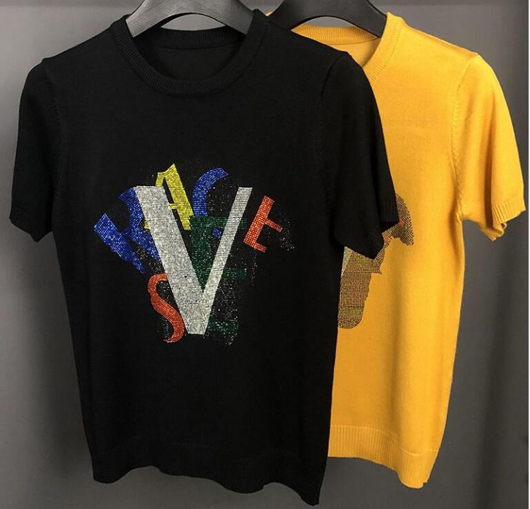 Men's T-Shirts Designer Men's Sweater Short Sleeve Knitwear New Half Sleeve Hot Diamond Knitted Underlay Fashion Sweater Men's Top, W1
Men's T-Shirts Designer Men's Sweater Short Sleeve Knitwear New Half Sleeve Hot Diamond Knitted Underlay Fashion Sweater Men's Top, W1