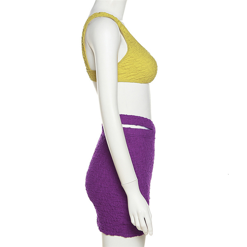 Womens Two Piece Pants Summer Outfits For Women Dress Cover Up Sexy Sleeveless Pockets Slim One Short Skirt Suit Solid Spandex May Female 230504
