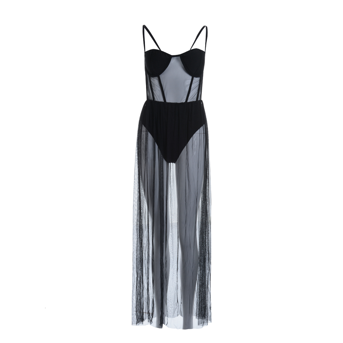 Casual Dresses Womens Sleeveless Dress Sexy Stars Perspective Thin Transparent Mesh Underwear Nightdress TwoPiece Include TBack 230504