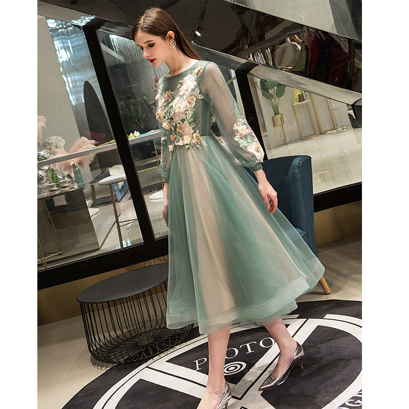Party Dresses Evening Dress Elegant O-Neck Appliques Plus Size Robe De Soiree Applieus Women Party Night Dresses 230504
