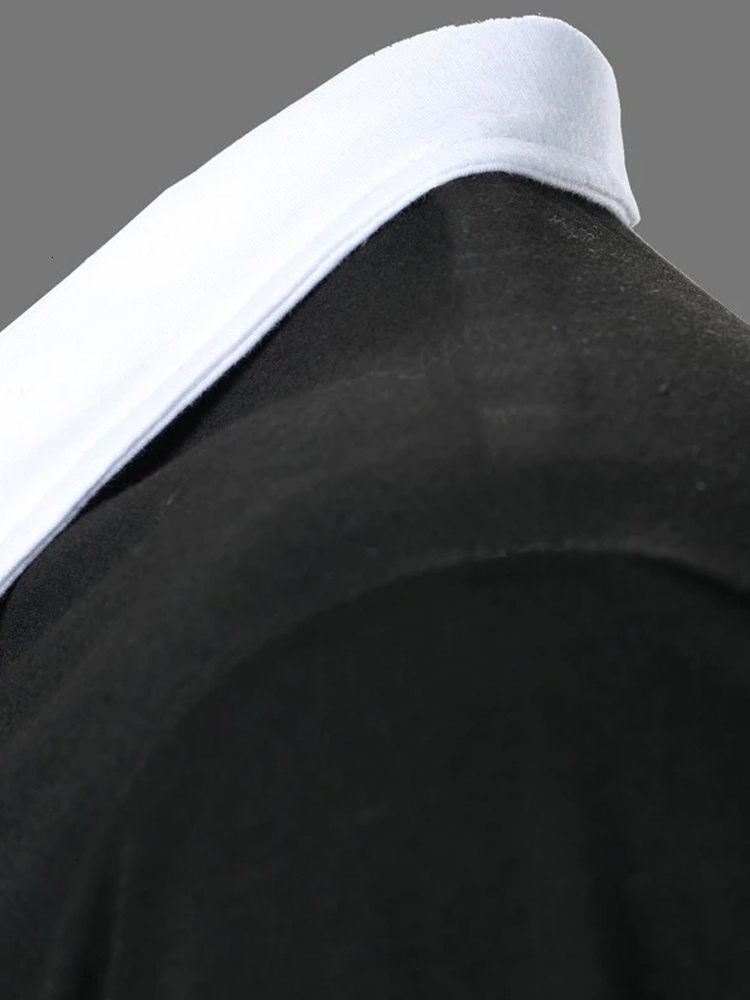 Mens Polos Shirts Short Sleeve Contrast Summer Streetwear Casual Fashion Tops 230504