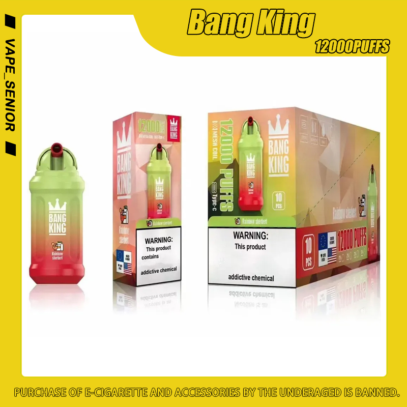 Bang King 12000 Puffs Original Disposable Vapes Pen E Cigarette 0% 2% 3% 5% Vaporizer Recharge Mesh Coil Vape Pen Puffbars ship one day 12000puff
Bang King 12000 Puffs Original Disposable Vapes Pen E Cigarette 0% 2% 3% 5% Vaporizer Recharge Mesh Coil Vape Pen Puffbars ship one day 12000puff