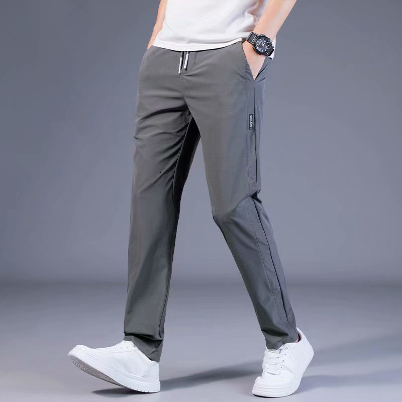 Men's Pants Casual Men's Pants Fashion Streetwear Quick dry Breathable Sweatpants Male Trousers Hip Hop Micro elastic force Men Pants 230504