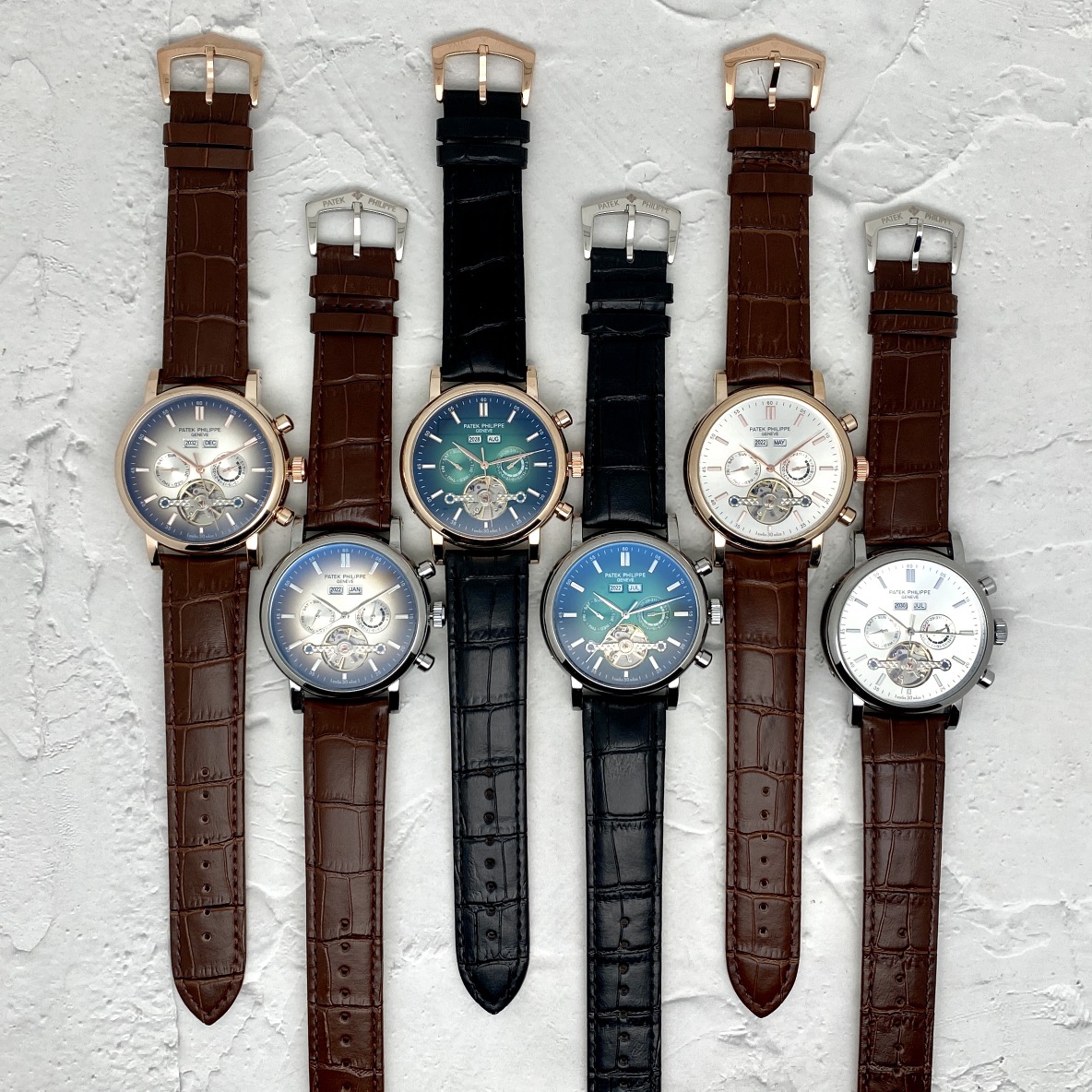 HOT Mens Pateks Philippes Automatic wristwatches Six needle Mechanical Business Sports Sky Moon Leather strap WATCHES PP Mens HEUER Watch Man Wristwatch, Choose
HOT Mens Pateks Philippes Automatic wristwatches Six needle Mechanical Business Sports Sky Moon Leather strap WATCHES PP Mens HEUER Watch Man Wristwatch, Choose