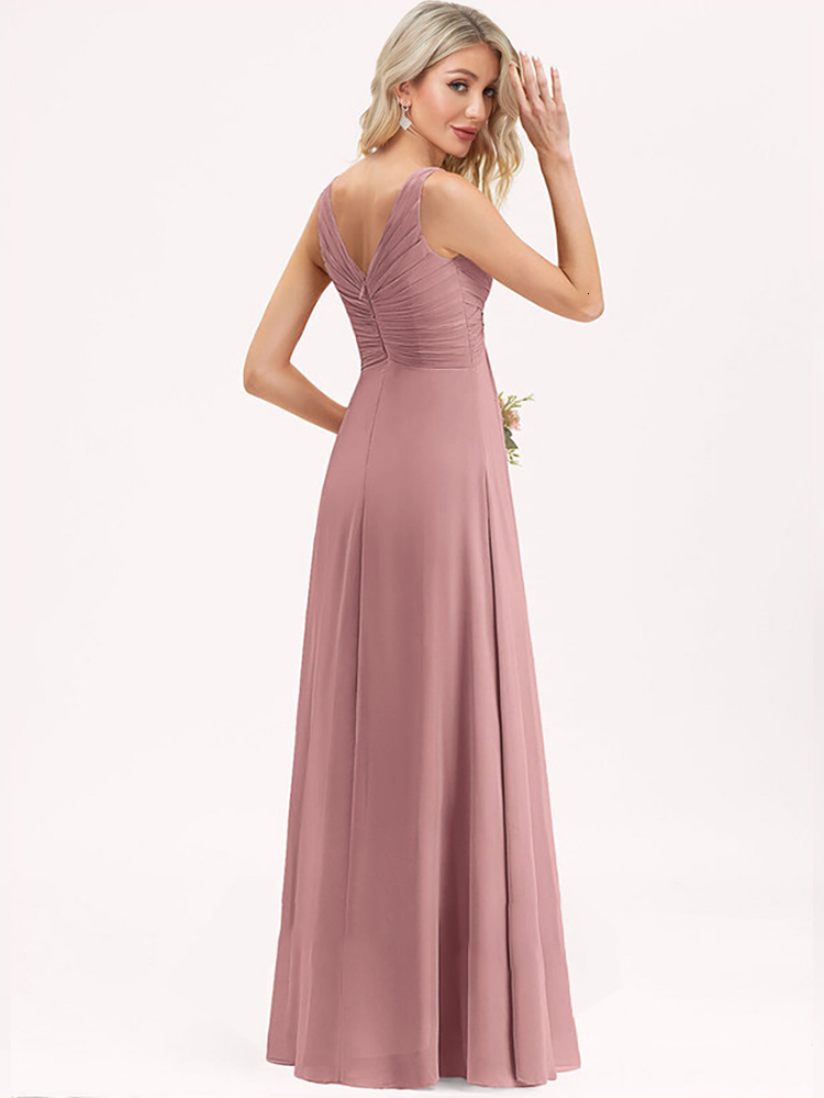 Party Dresses Lucyinlove Elegant V-Neck Chiffon Evening Dress Bridesmaid Gown Prom Cocktail Long Party Dresses Vestido Robe for Women 230504