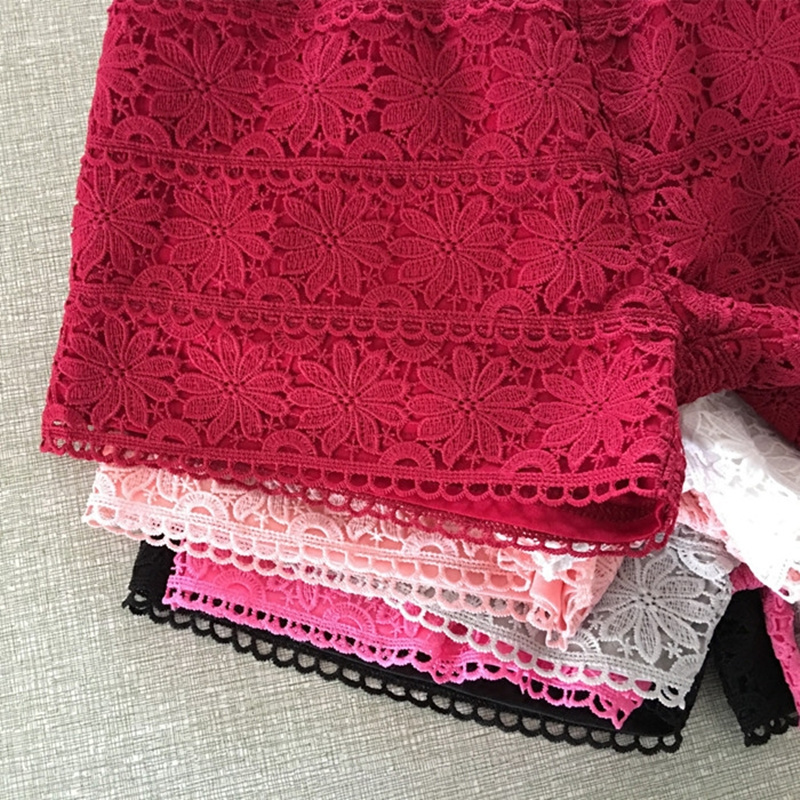 Women's Shorts Summer Lace Shorts Women Out Wear Thin Shorts Feminino Elastic High Waist White Short Femme Lace Trousers Women pants C4078 230504
