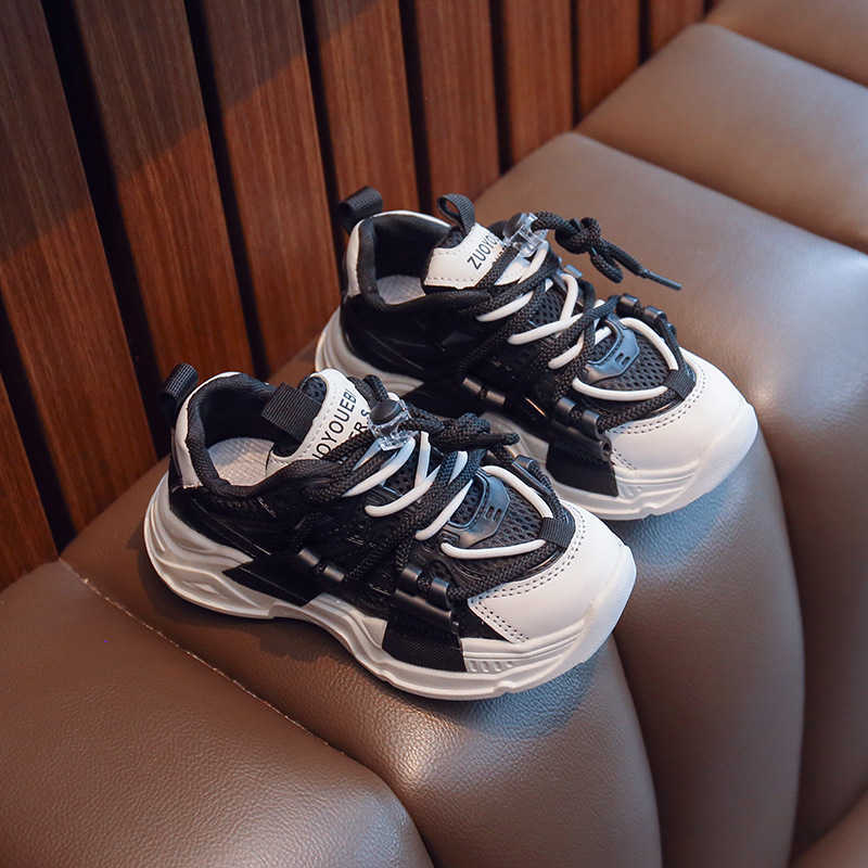 Athletic Outdoor 2023 New Fresh Chunky Sneakers for Children Spring Breathable Flat Shoes Kids Little Girls Boys Casual tennis Shoes Child G01102 AA23