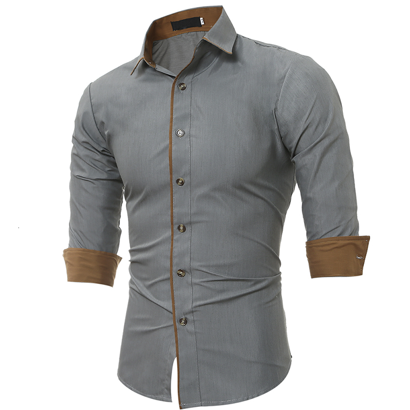 Men's Casual Shirts Classic Men's Business Casual Shirts Long Sleeve Slim Button Shirts Formal Office Shirts 230504