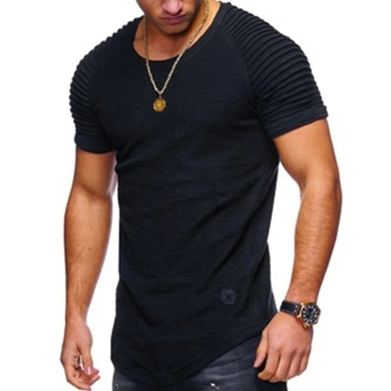Men's T-Shirts men t shirt Sports elastic men's short sleeves grey 230504