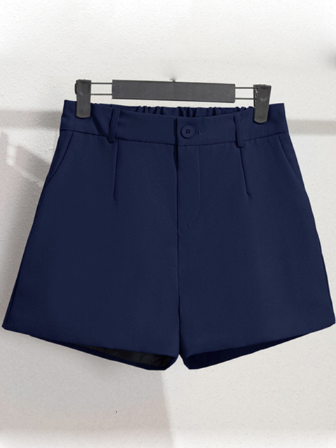 Women's Shorts Sungtin Office Lady High Waist Shorts Women Wide Leg Short Pants Korean Fashion Summer Shorts Black Elegant Woman Clothes 230504