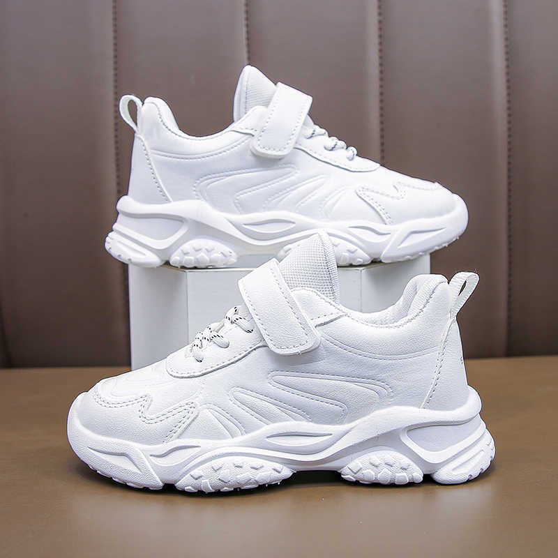 Athletic Outdoor Children Casual Shoes Leisure Black White Chunky Kids Sneakers Four Season Stylish Light Sporty Comfy Boys Girls Trainers XJ260303