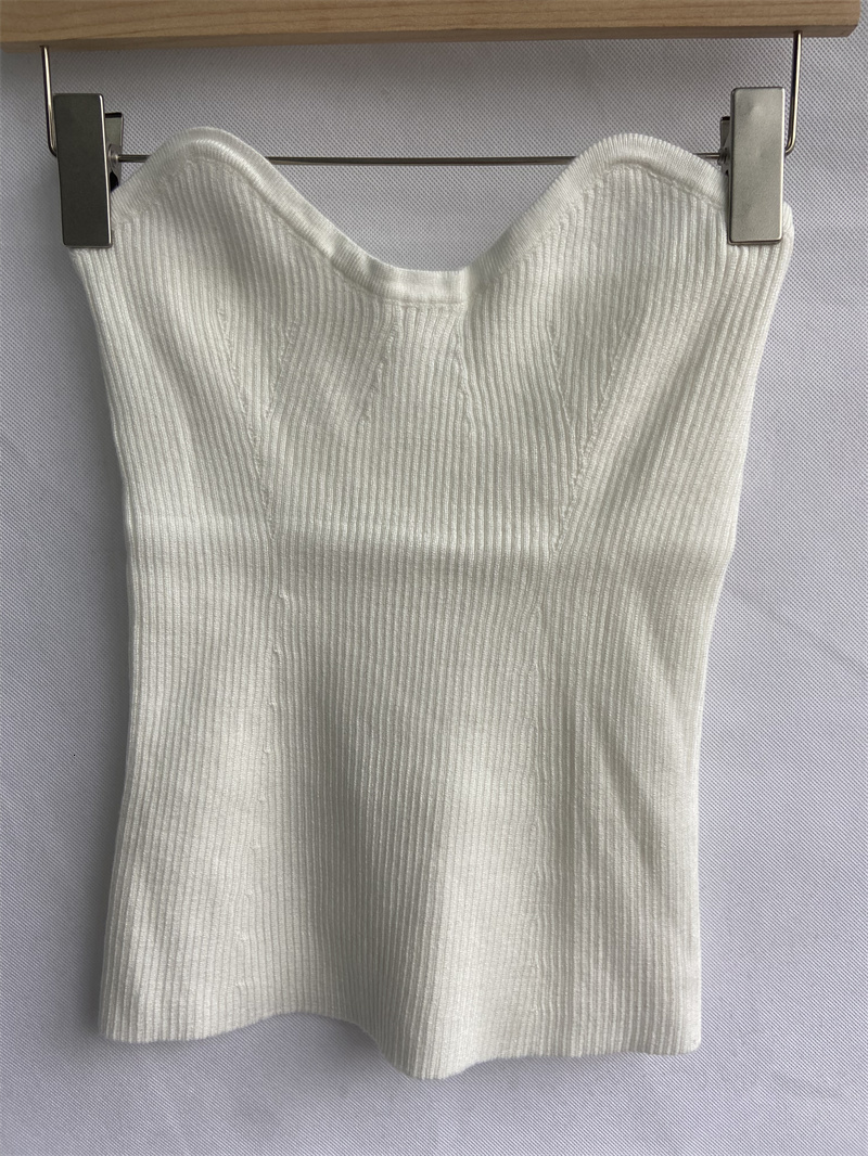 Camisoles Tanks Edgy Clothes Y2K Fashion Knitted Vest for Women Sexy Crop Tops Korean Tunic Sleeveless Camis Backless Tube Top Ropa Mujer 230503
