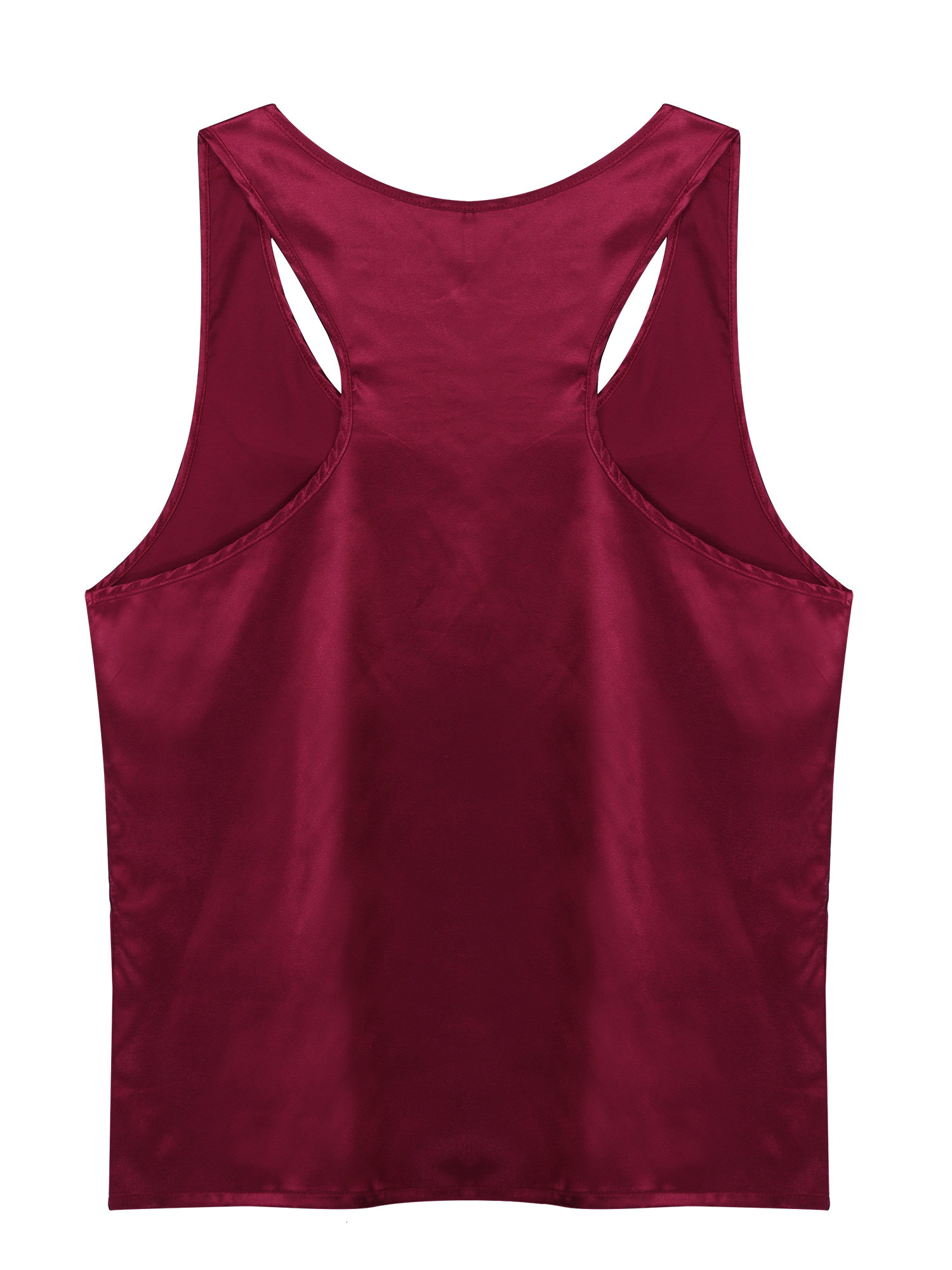 Men's Sleepwear MSemis Mens Satin Pajamas Set Nightwear Sleeveless Tank Top with Shorts Sleepwear Nightclothes Summer Nightgown Loungewear 230503