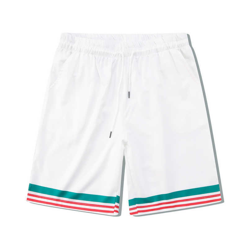 Men's Casual Shirts Color Match Striped Pattern Haii Beach Shorts Set for Men Lapel Casual Shirts Summer Oversized Loose Hip Hop Tracksuit J23050
