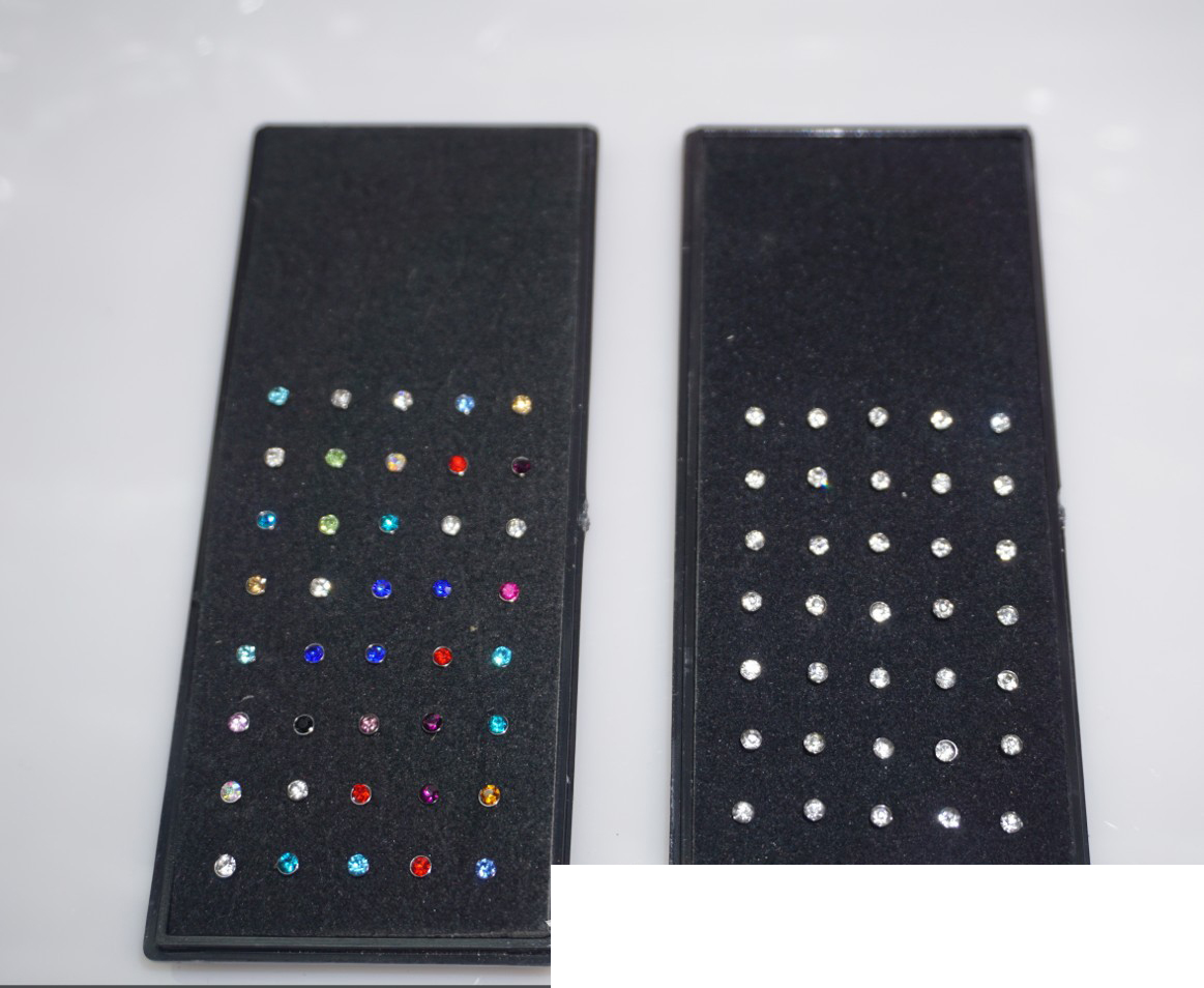 40 pieces of 2.5mm manufacturer's direct selling puncture jewelry popular in Europe and America stainless steel studded nose nail nose ring