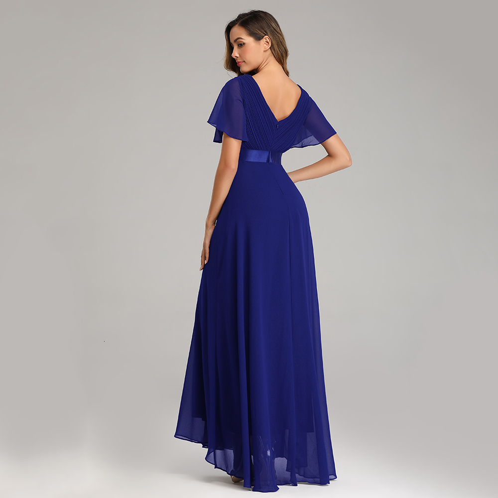 Party Dresses Evening Dresses XUCTHHC Elegant V-Neck Ruffles Chiffon Formal Evening Gown Robe Vestidos De Fiesta Dress for Wedding Party 230504