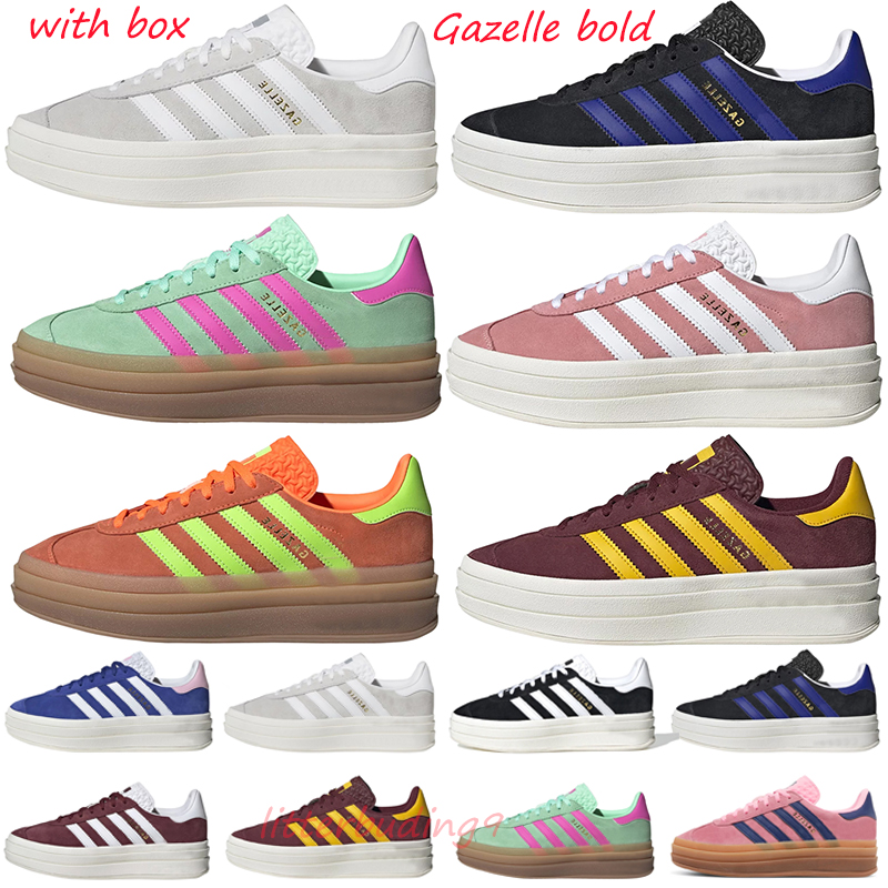Gazelle Original Vegan Casual Shoes Designer Men Women Grey White Pink Glow Gum Shadow Red White Fashion Trainer Platform Sneakers with box, Black white
Gazelle Original Vegan Casual Shoes Designer Men Women Grey White Pink Glow Gum Shadow Red White Fashion Trainer Platform Sneakers with box, Black white