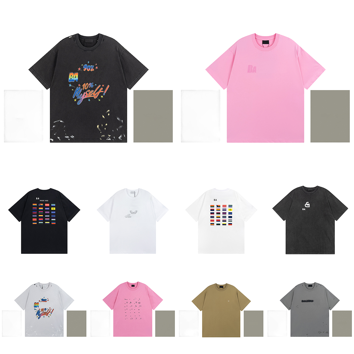 Top Quality Summer New Paris Logo Classic T-shirt Designer Luxury Men's and Women's T-shirt Top Letter Cotton T-shirt Clothing Short Sleeve Round Neck package A008, 30
Top Quality Summer New Paris Logo Classic T-shirt Designer Luxury Men's and Women's T-shirt Top Letter Cotton T-shirt Clothing Short Sleeve Round Neck package A008, 30