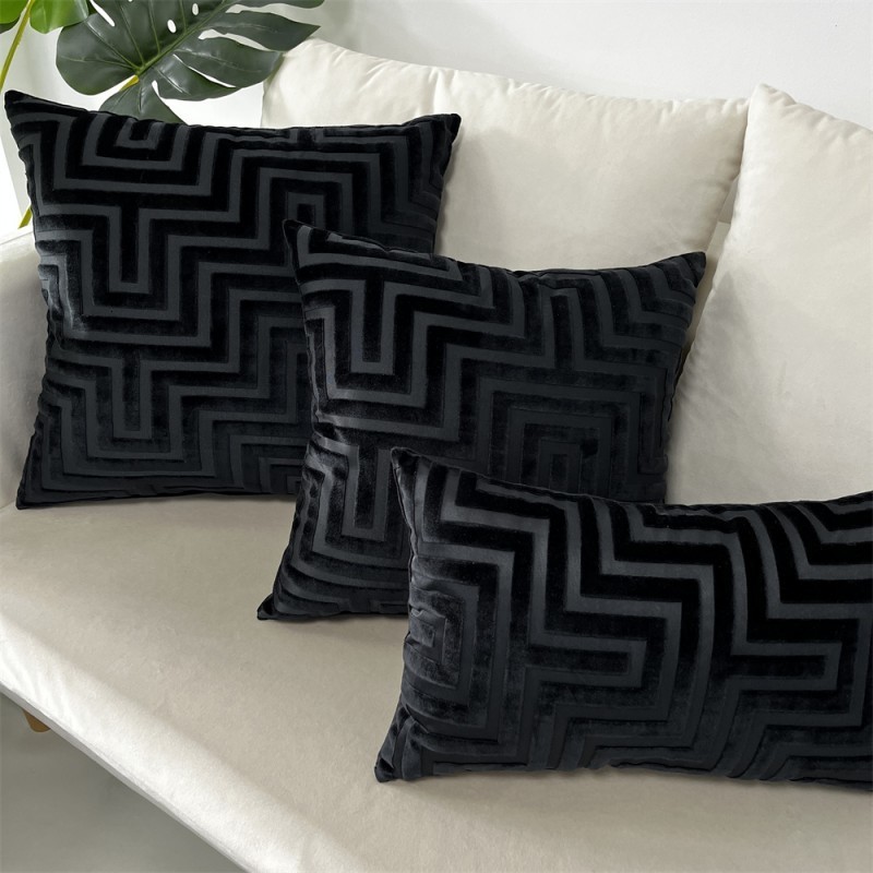 Cushion/Decorative Pillow Cushions Decorative Modern Jacquard Velvet Geo Cover Sofa Throw Pillowcase Seat Home from Factory 230504