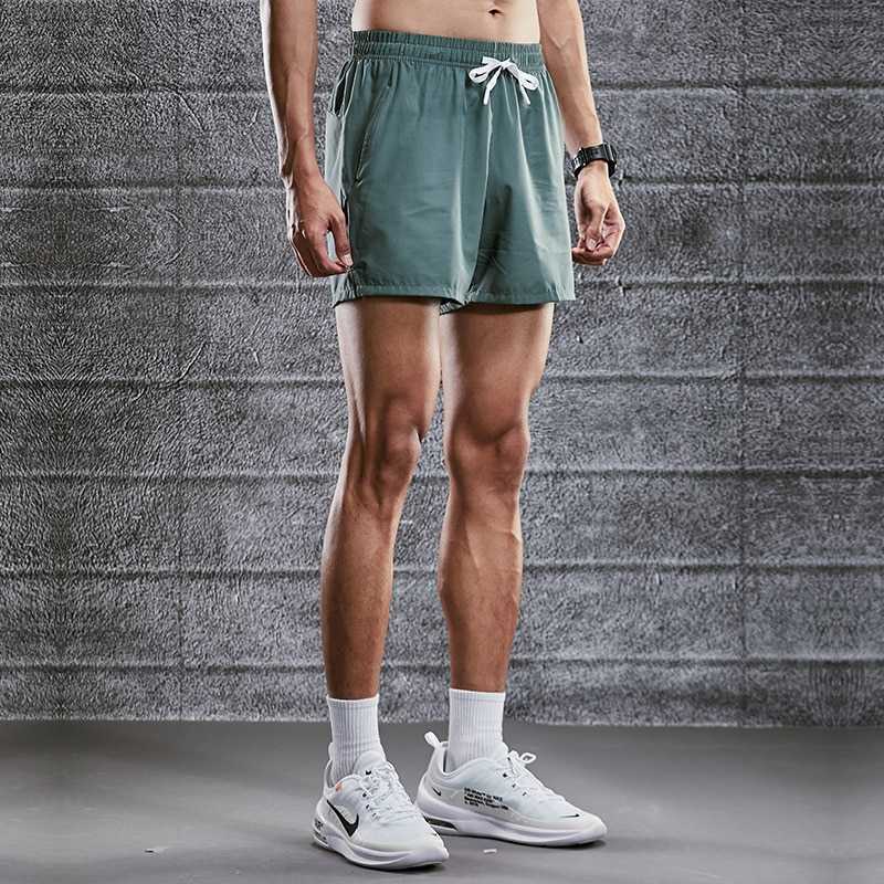 Men's Shorts Sports Shorts Mens Summer Thin Running Marathon Crops Fast Track and Field Training Basketball Fitness Pants Z0504