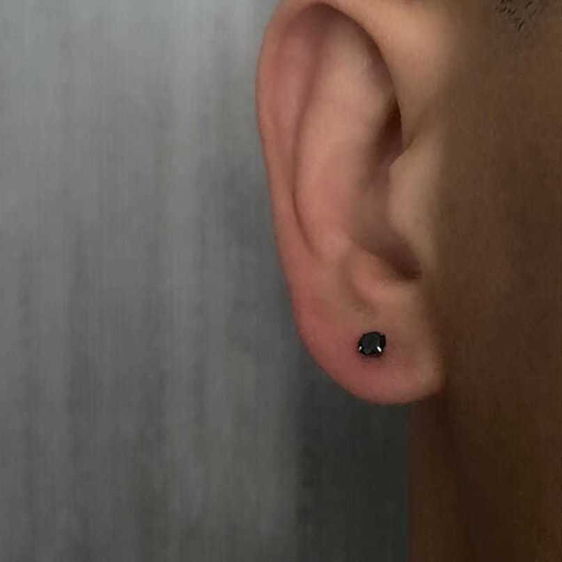 Stud 2023 NEW Fine Moissanite Men's Small Stainless Steel Earrings Fashion Stud Earrings for Women Men Pierced Jewelry