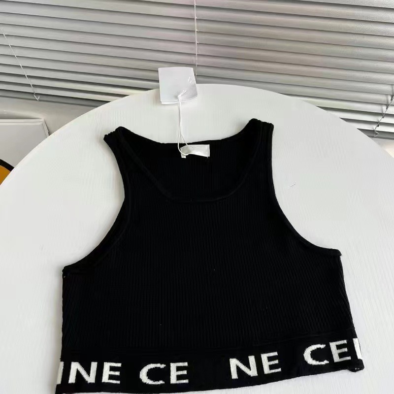 Designer Womens Sexy Crop Top Embroidery Letter Knits Vest Designer Breathable Knitted Vests Outdoor Sport Camis Knits Tee Yoga Tees
Designer Womens Sexy Crop Top Embroidery Letter Knits Vest Designer Breathable Knitted Vests Outdoor Sport Camis Knits Tee Yoga Tees