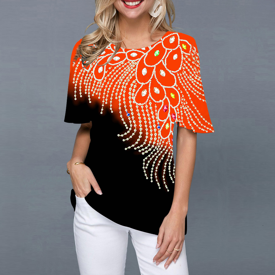 Womens TShirt Summer Womens Tshirts Fashion 3d Print Short Sleeve Tops Female Vintage Clothing O Neck Oversized Tees Harajuku T Shirts 230503
